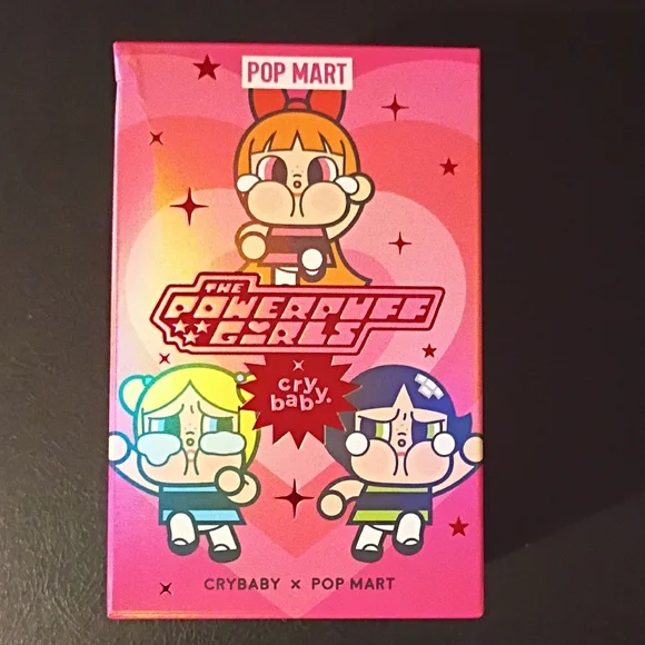 POP MART Powerpuff Girls Crybaby Action Figure Set - Pink and Green - Picture 1 of 5